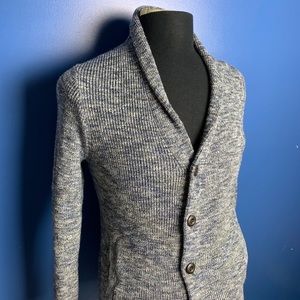 Gray Blue Knot Cardigan Sweater (Express) SMALL